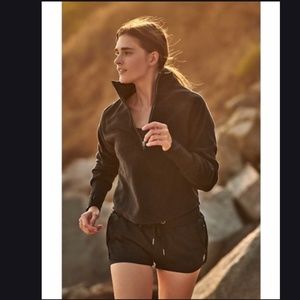 NWT Free People GREAT HEIGHTS Fleece BLACK L